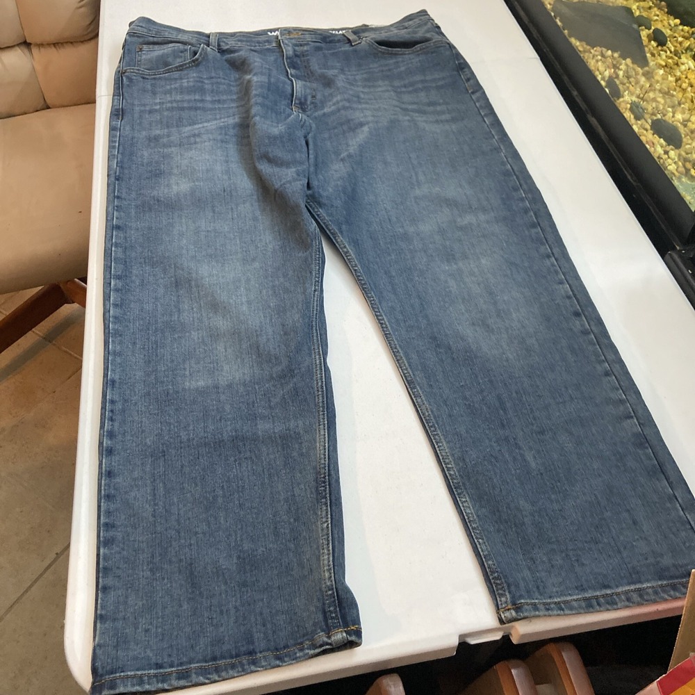 Wrangler Relaxed Fit Mens Jeans 40x29 Blue Straight Leg 10MGW15MA